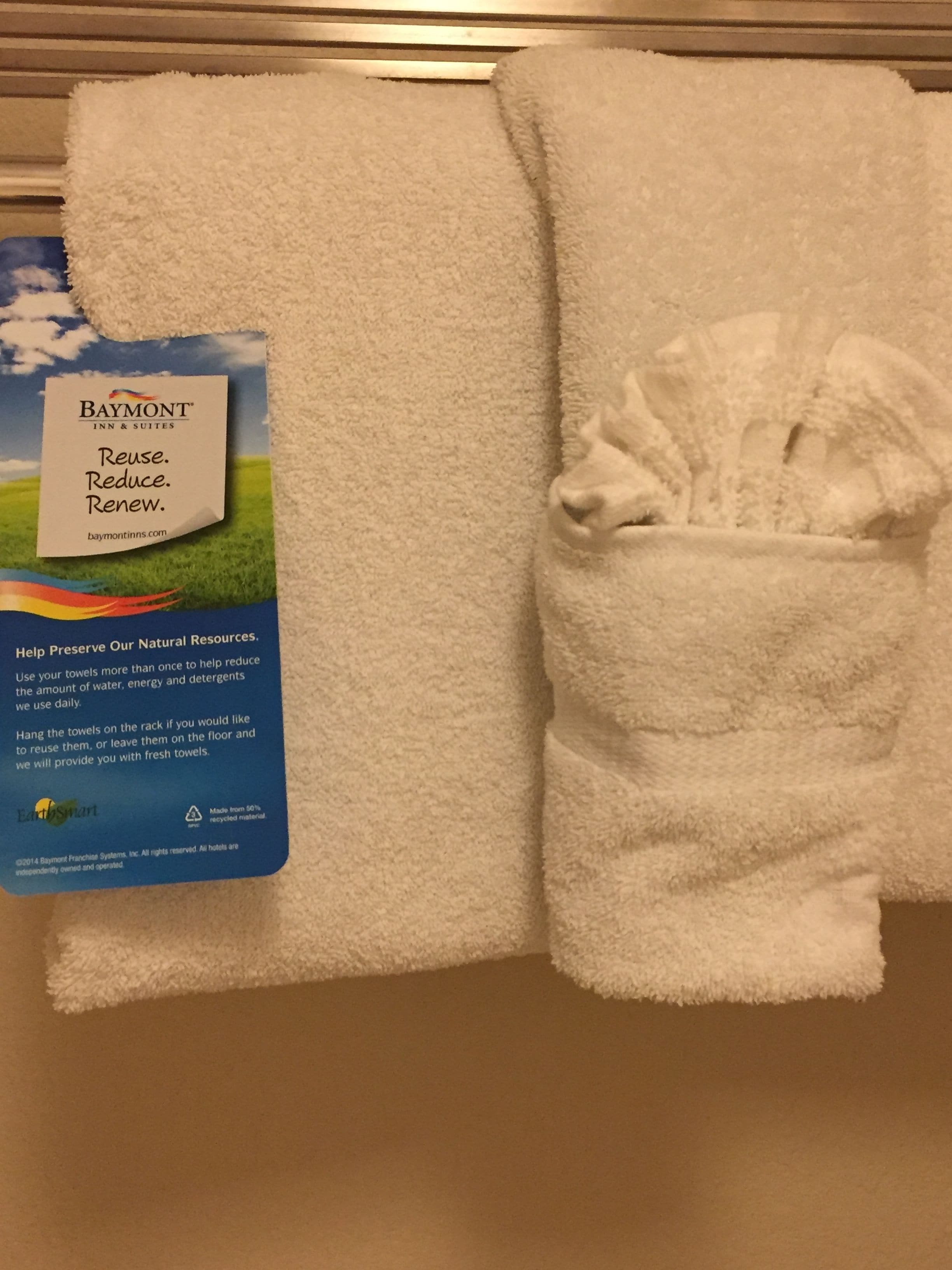 combined shower/bathtub, free toiletries, hair dryer, towels