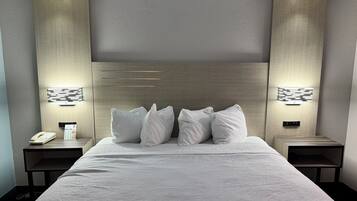 Individually decorated, individually furnished, desk, laptop workspace