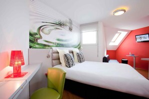 Premium bedding, pillow-top beds, desk, soundproofing