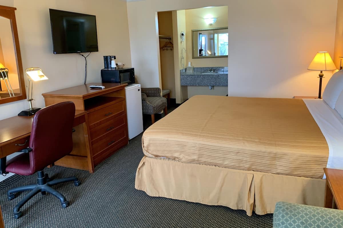 Suite estudio, 1 cama King size | Wifi gratis y ropa de cama 