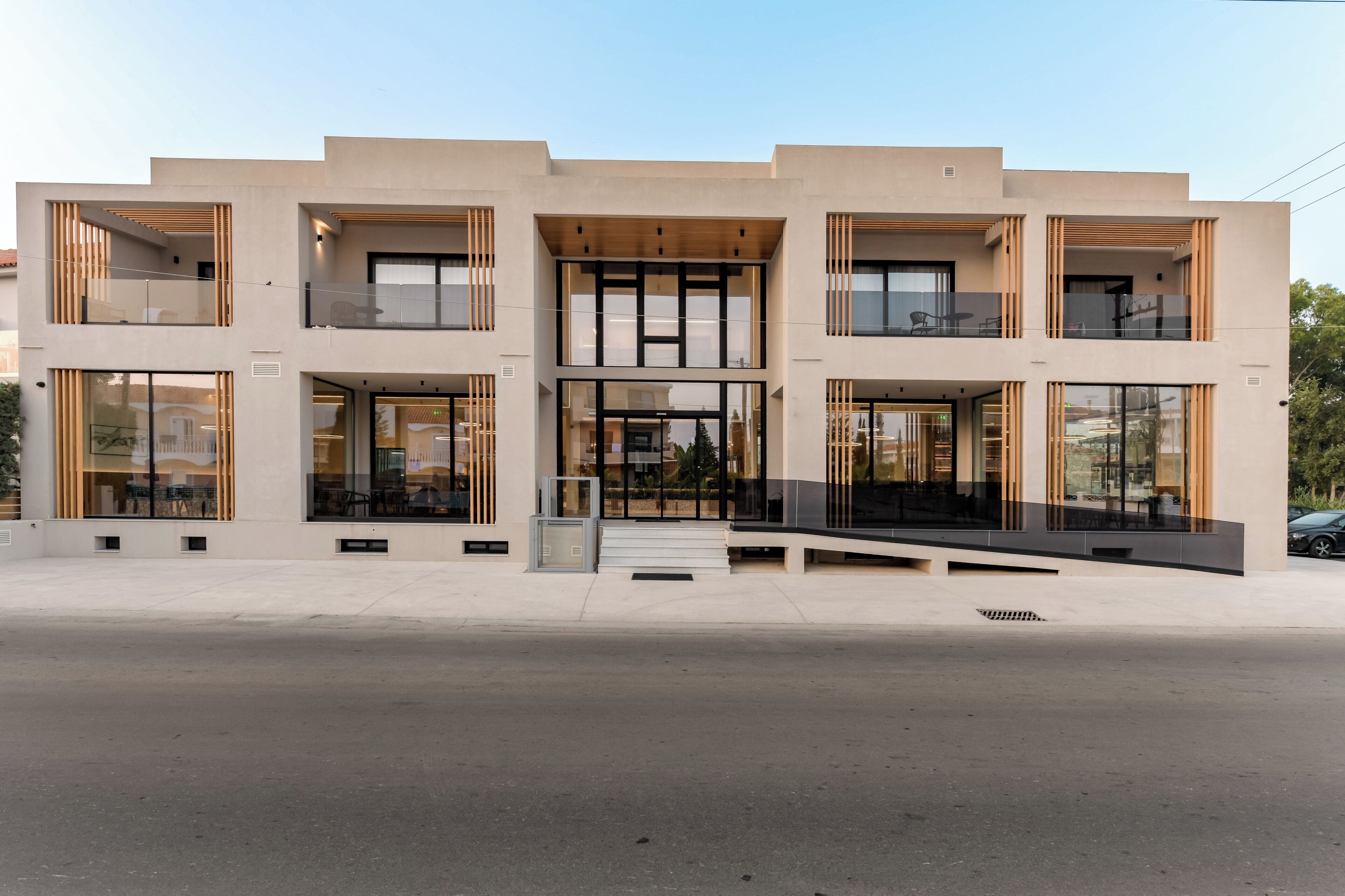 Overnatningsstedets facade