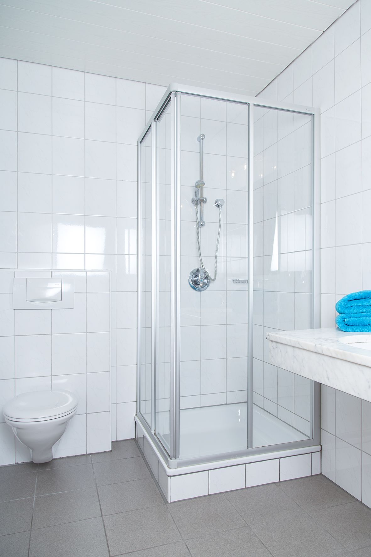 apartment zwölfer, 1 bedroom, balcony	 | bathroom | hair dryer, towels