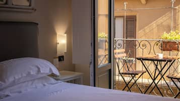 Monolocale, balcone | 1 camera, biancheria da letto di alta qualità, copriletto in piuma