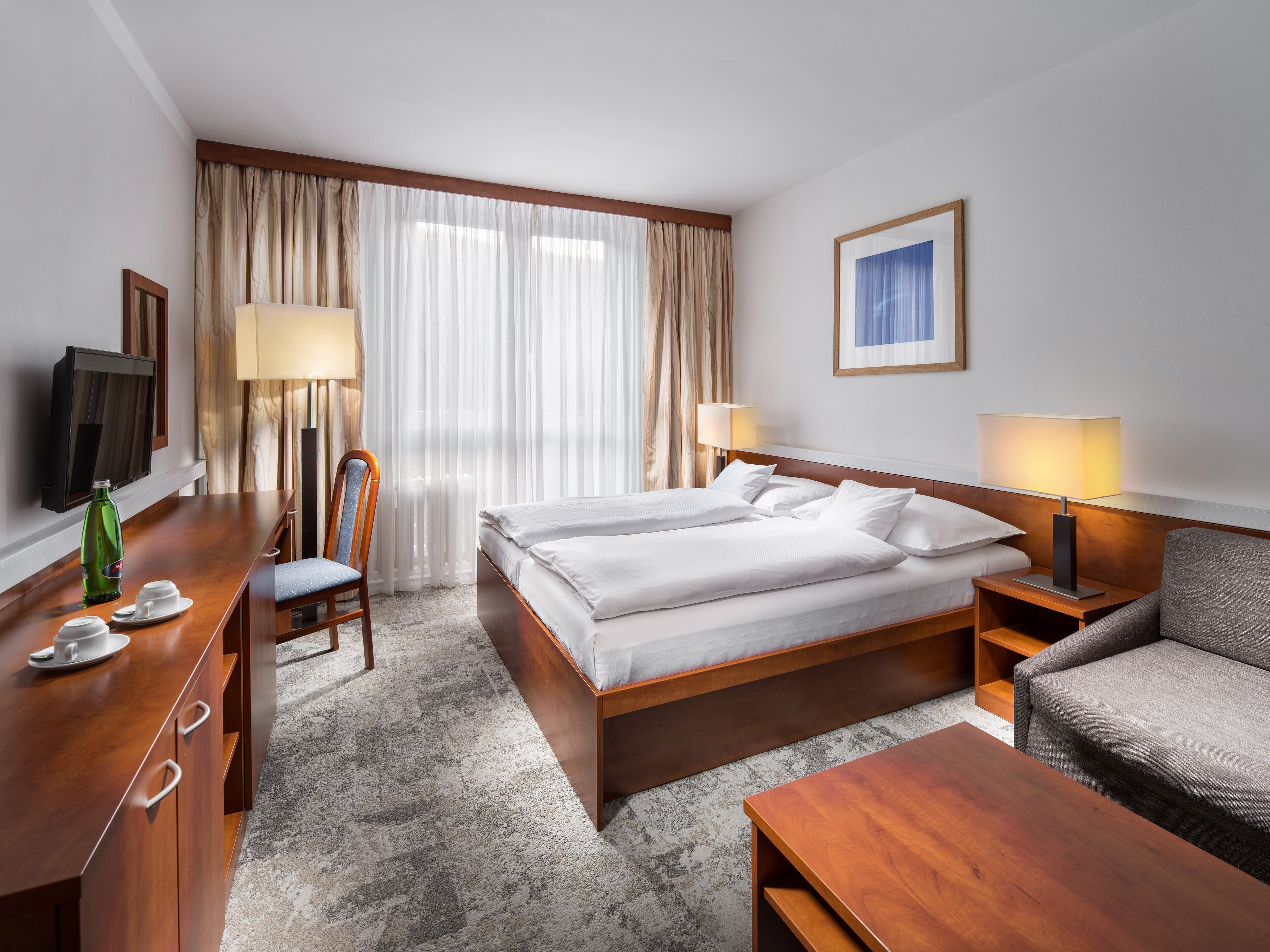 In-room safe, desk, laptop workspace, WiFi (free)
