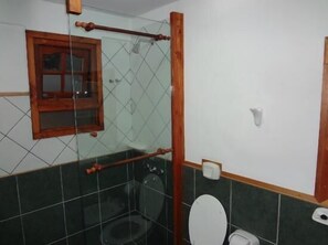Badkamer | Een douche, een haardroger