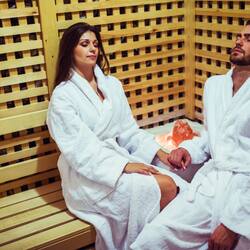 Sauna, hot tub, aromatherapy, sports massages, reflexology