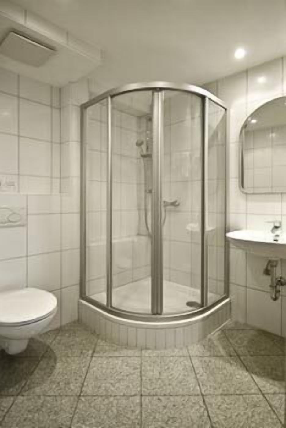 comfort double room | bathroom | hair dryer, towels