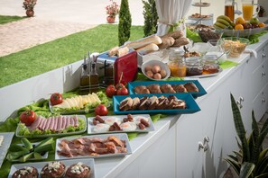 뷔페 아침 식사