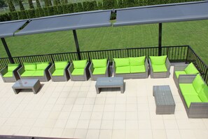 Outdoor wedding area
