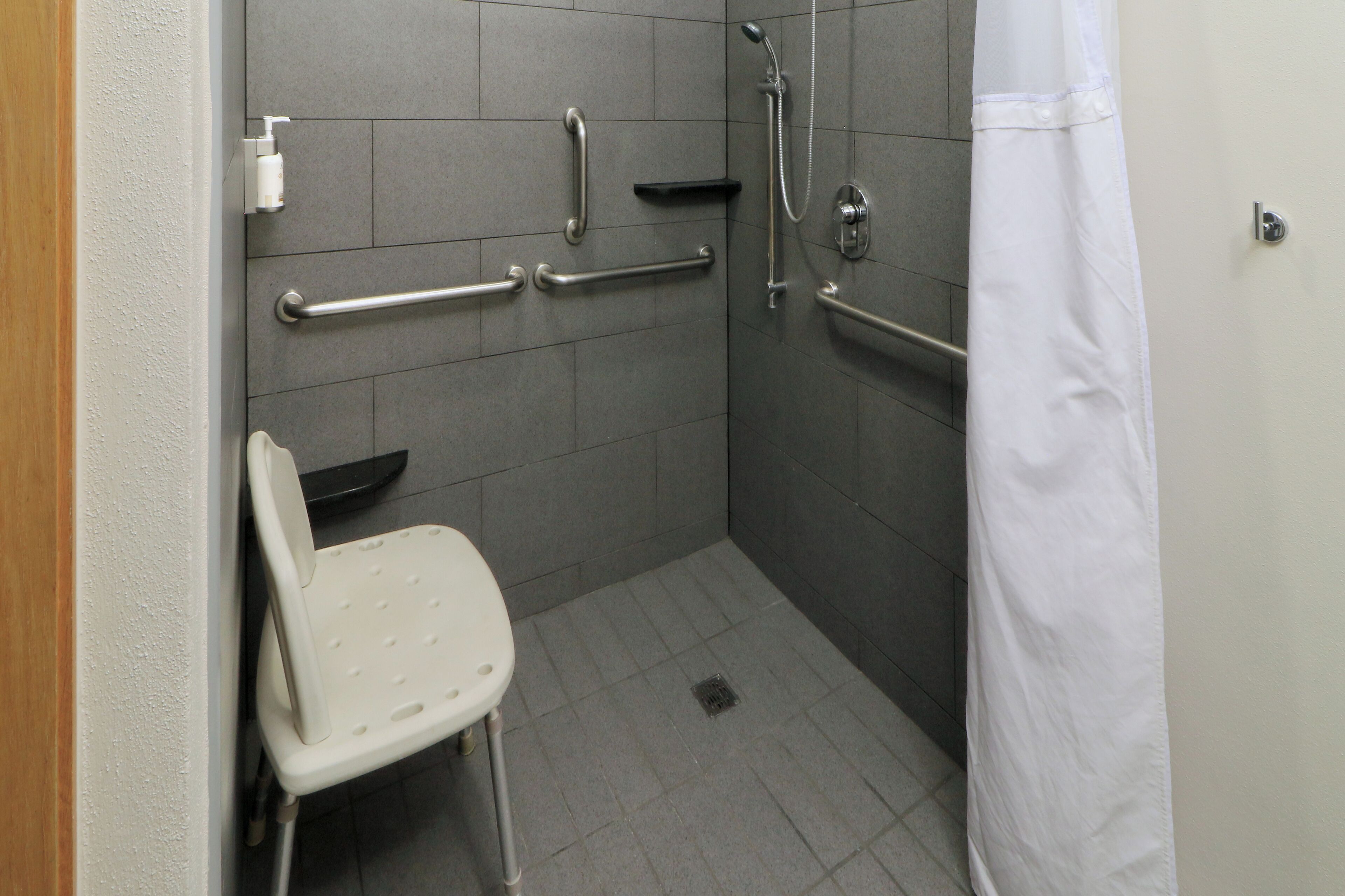 room, 1 king bed, accessible | bathroom | shower, rainfall showerhead, free toiletries, hair dryer