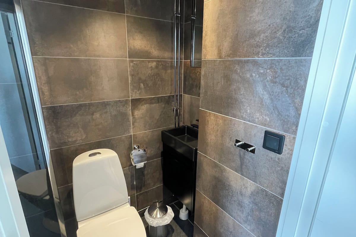 deluxe double or twin room | bathroom | hair dryer