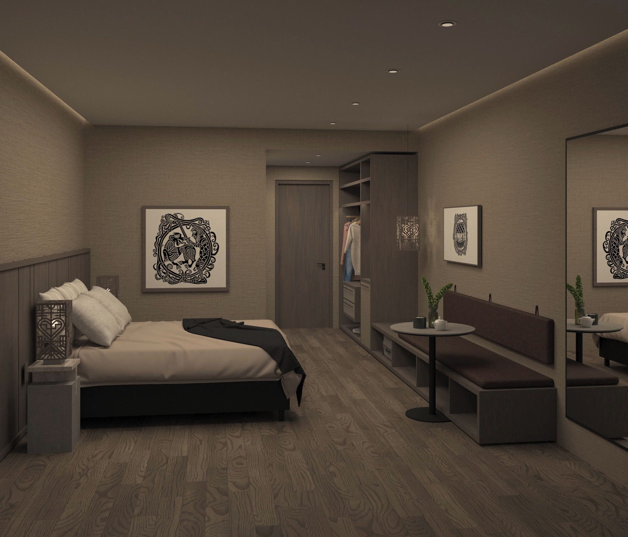 Literie de qualité supérieure, décoration personnalisée