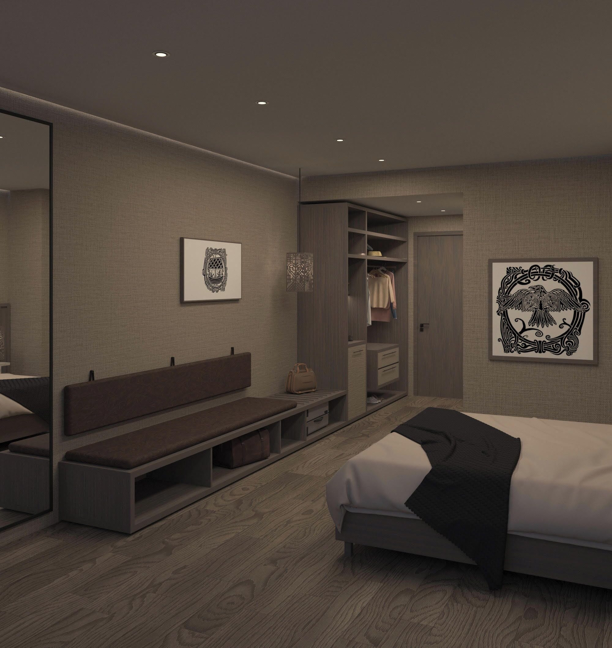 Literie de qualité supérieure, décoration personnalisée