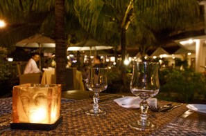 Enjoy a romantic dinner for two under the stars.