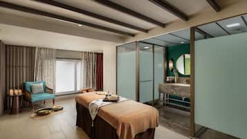 Hot tub, body treatments, massages