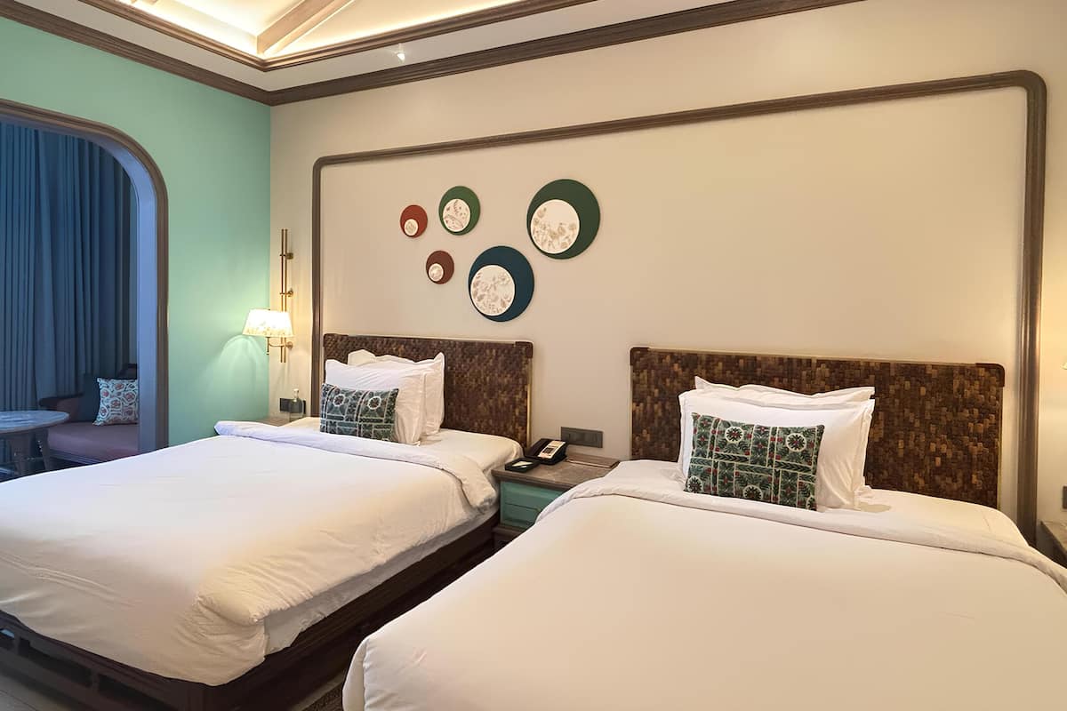 Quarto luxo, 2 camas de solteiro (Sit-Out) | 1 quarto, cofres nos quartos, individualmente decorados
