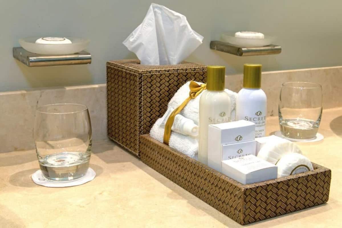 Bathroom | Separate tub and shower, jetted tub, designer toiletries, hair dryer