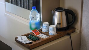 Ropa de cama de alta calidad y minibar 