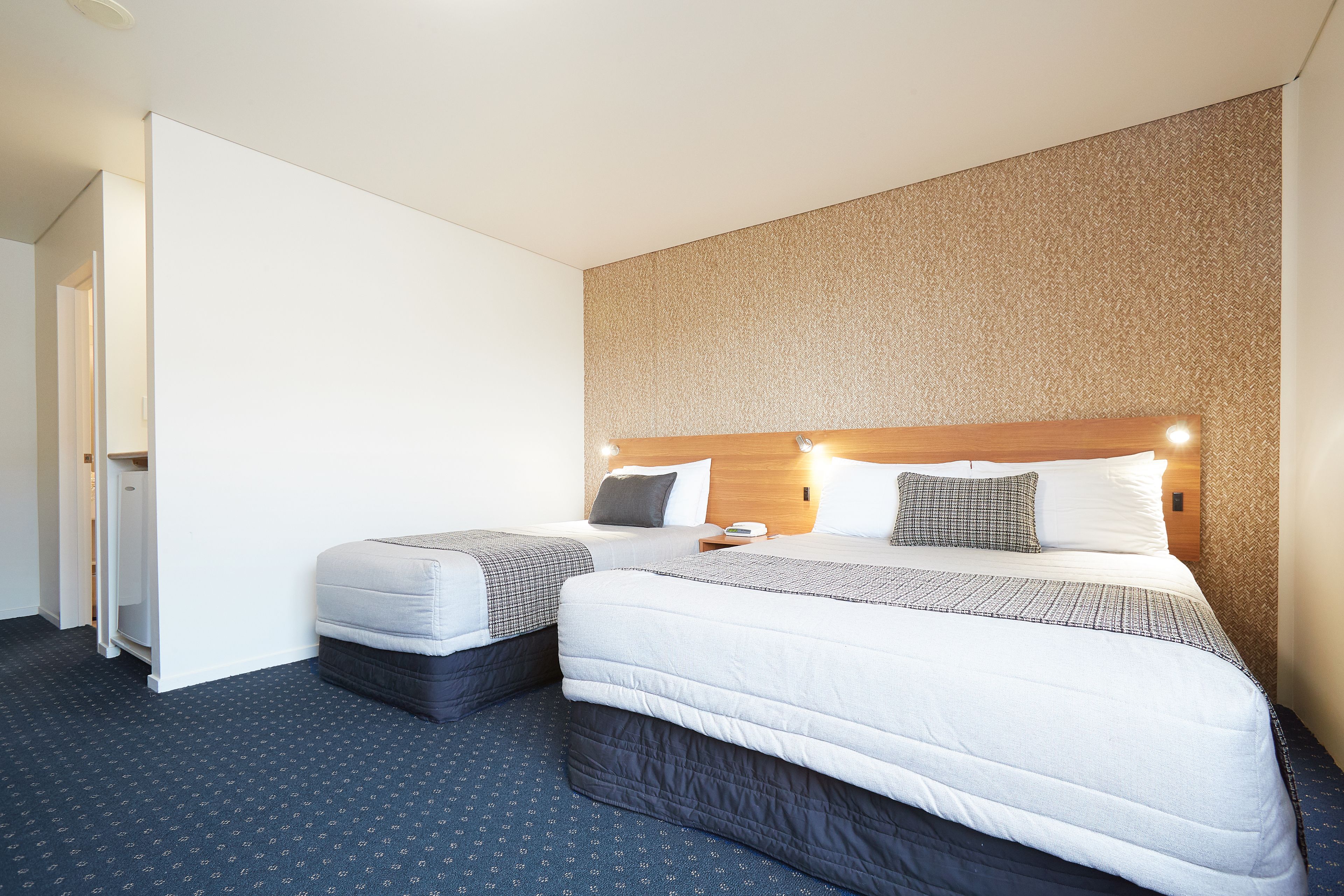 standard studio | desk, blackout curtains, soundproofing, iron/ironing board