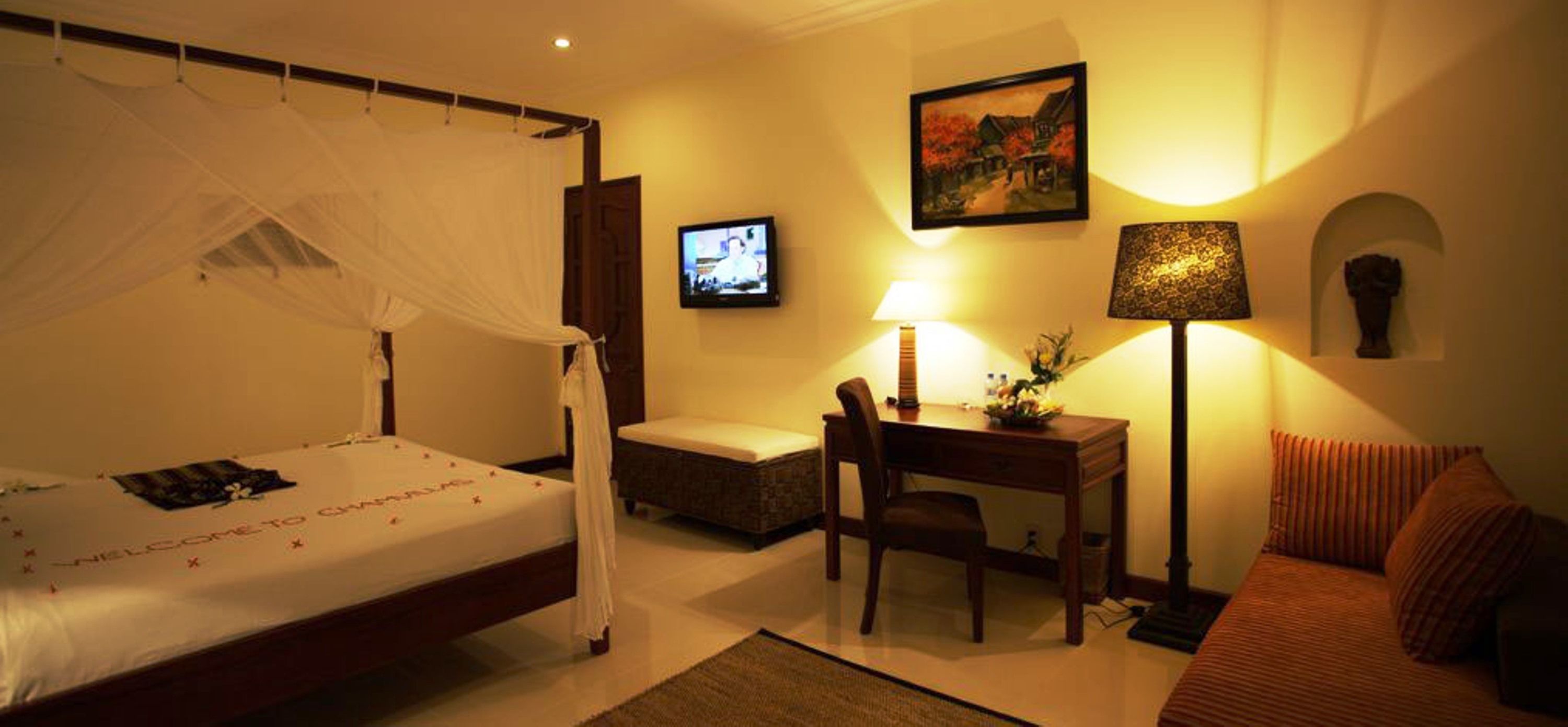 villa, garden view | premium bedding, minibar, in-room safe, desk