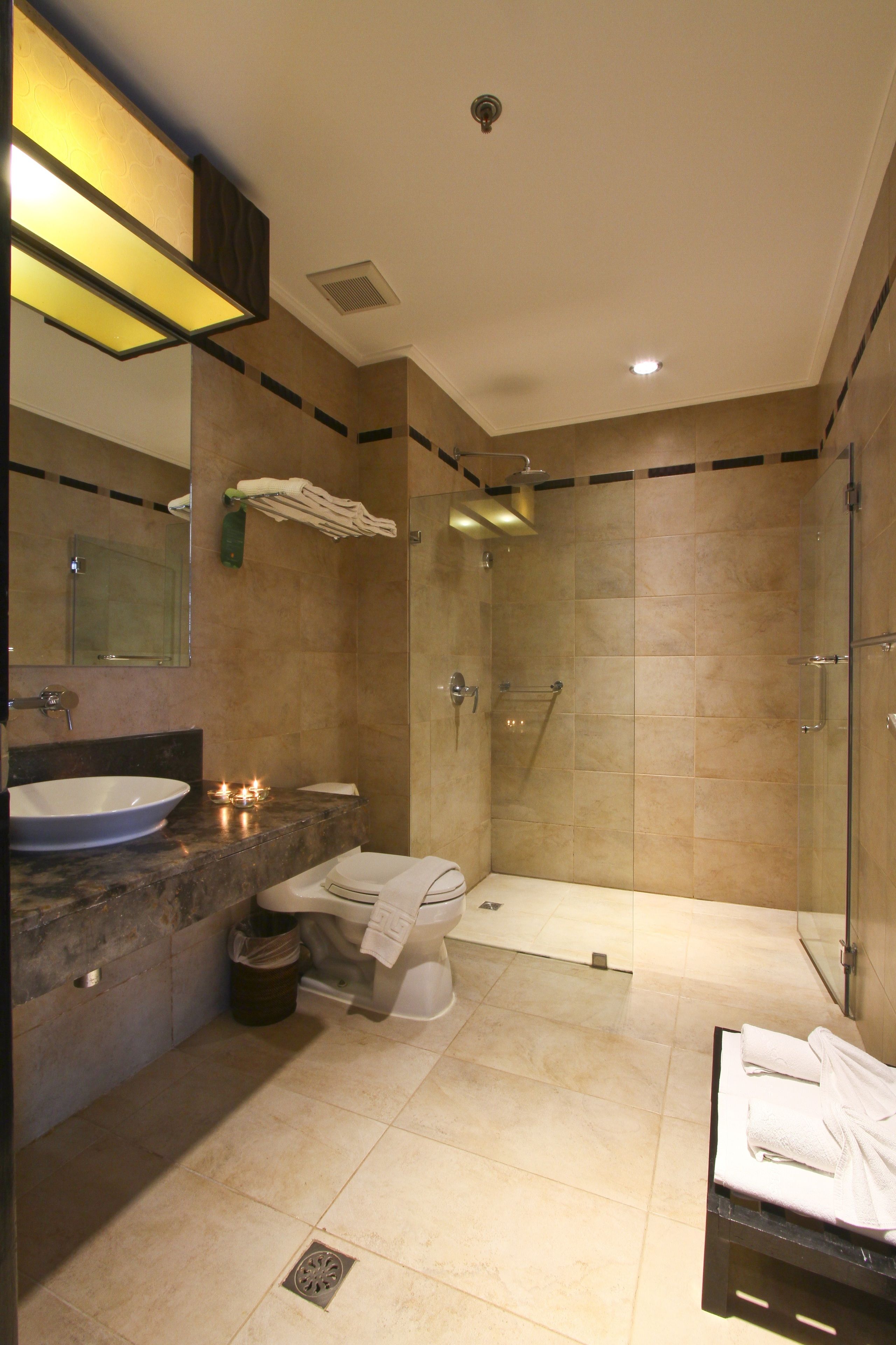 room, sea view | bathroom | shower, rainfall showerhead, free toiletries, hair dryer