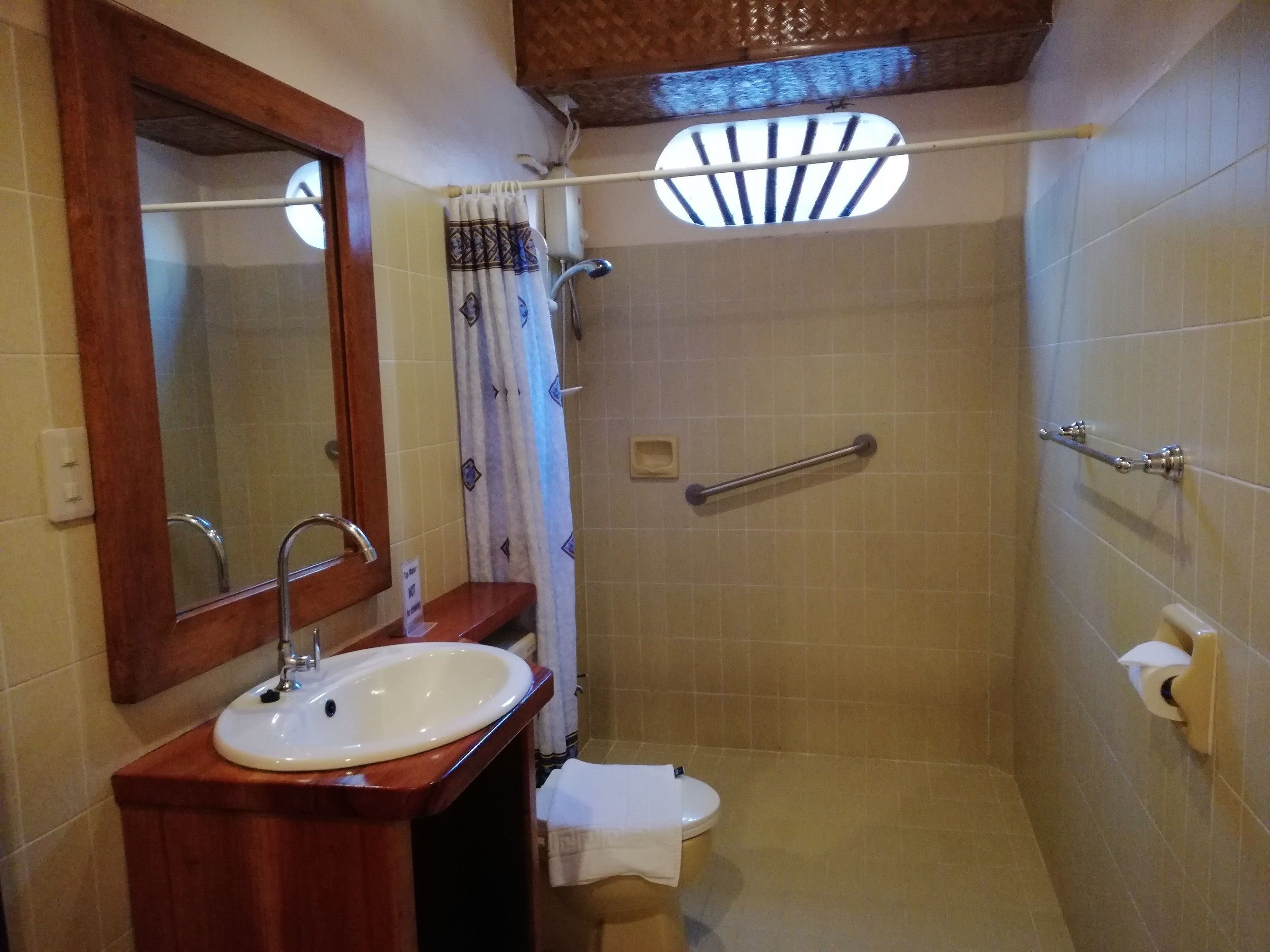 apartment | bathroom | shower, rainfall showerhead, free toiletries, hair dryer