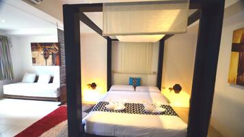 Minibar, in-room safe, blackout curtains, rollaway beds