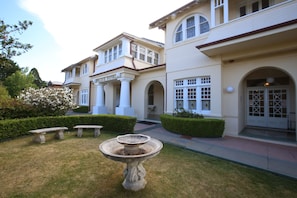 Outdoor banquet area