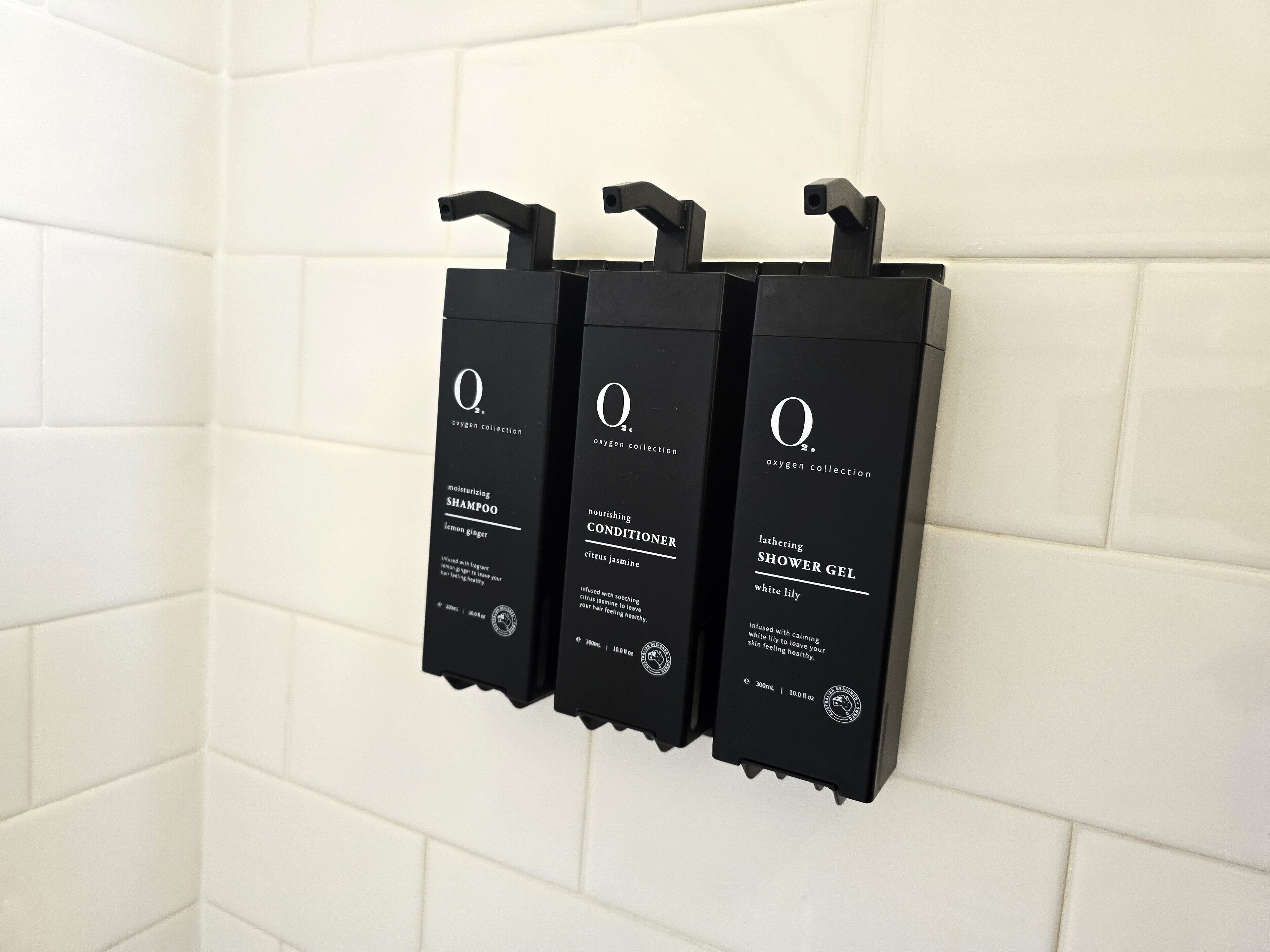 free toiletries, hair dryer, towels