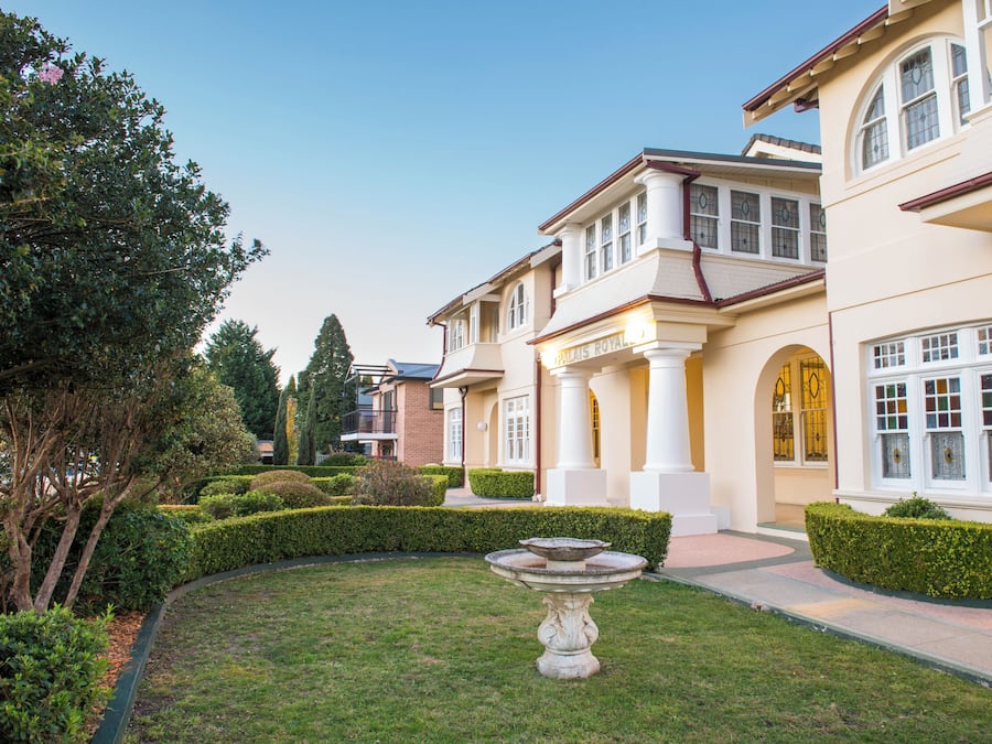 Overnatningsstedets facade