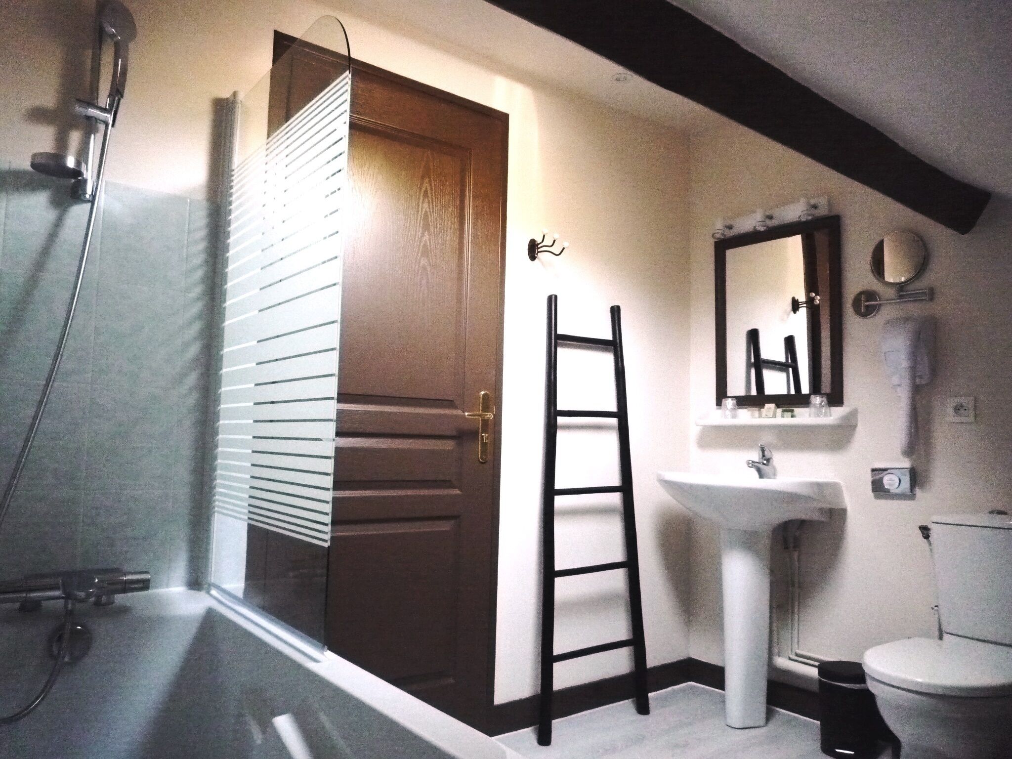 family room | bathroom | hair dryer, towels