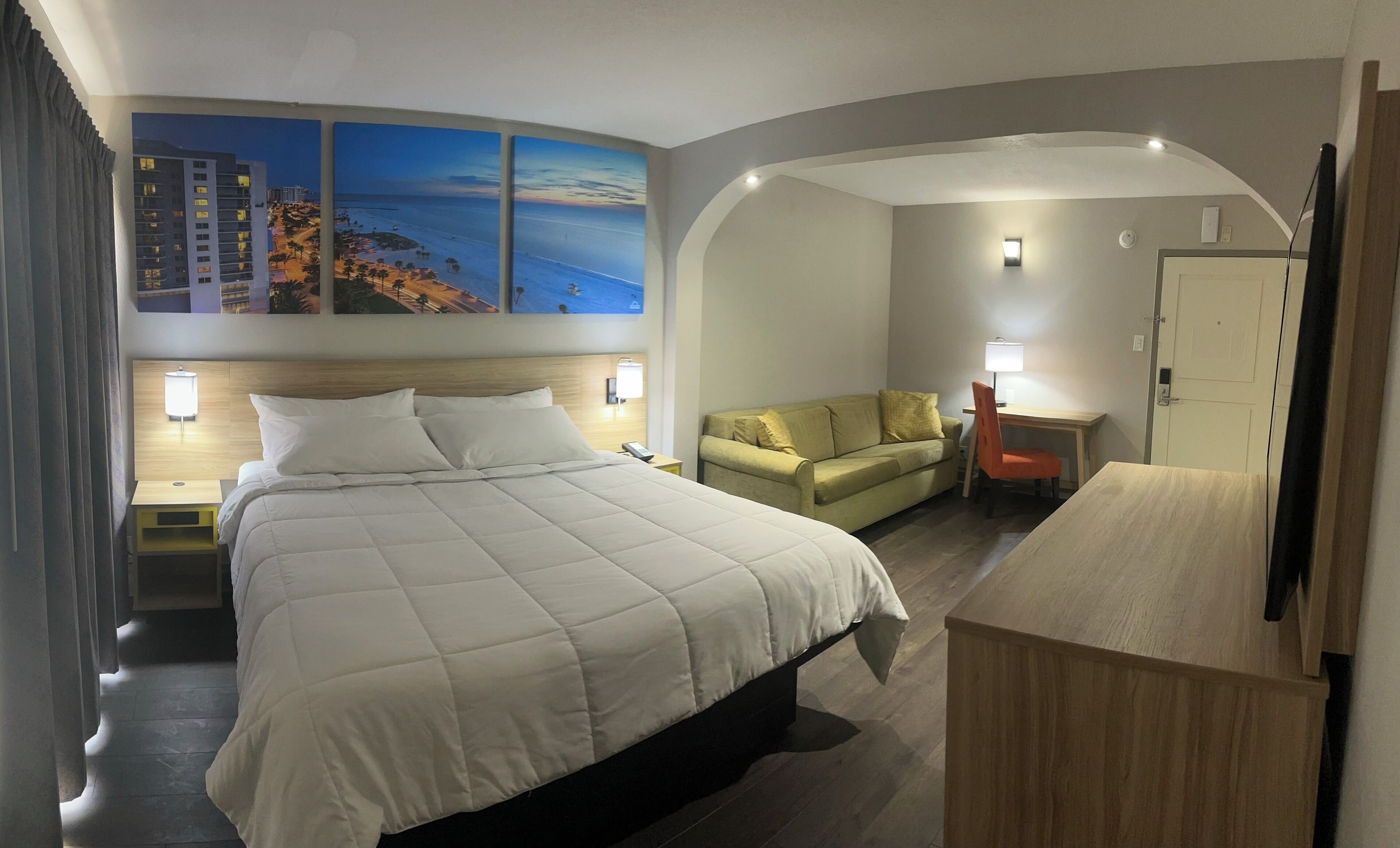 Studio suite, 1 kingsize bed, niet-roken | Een strijkplank/strijkijzer, gratis babybedden, extra bedden (toeslag)