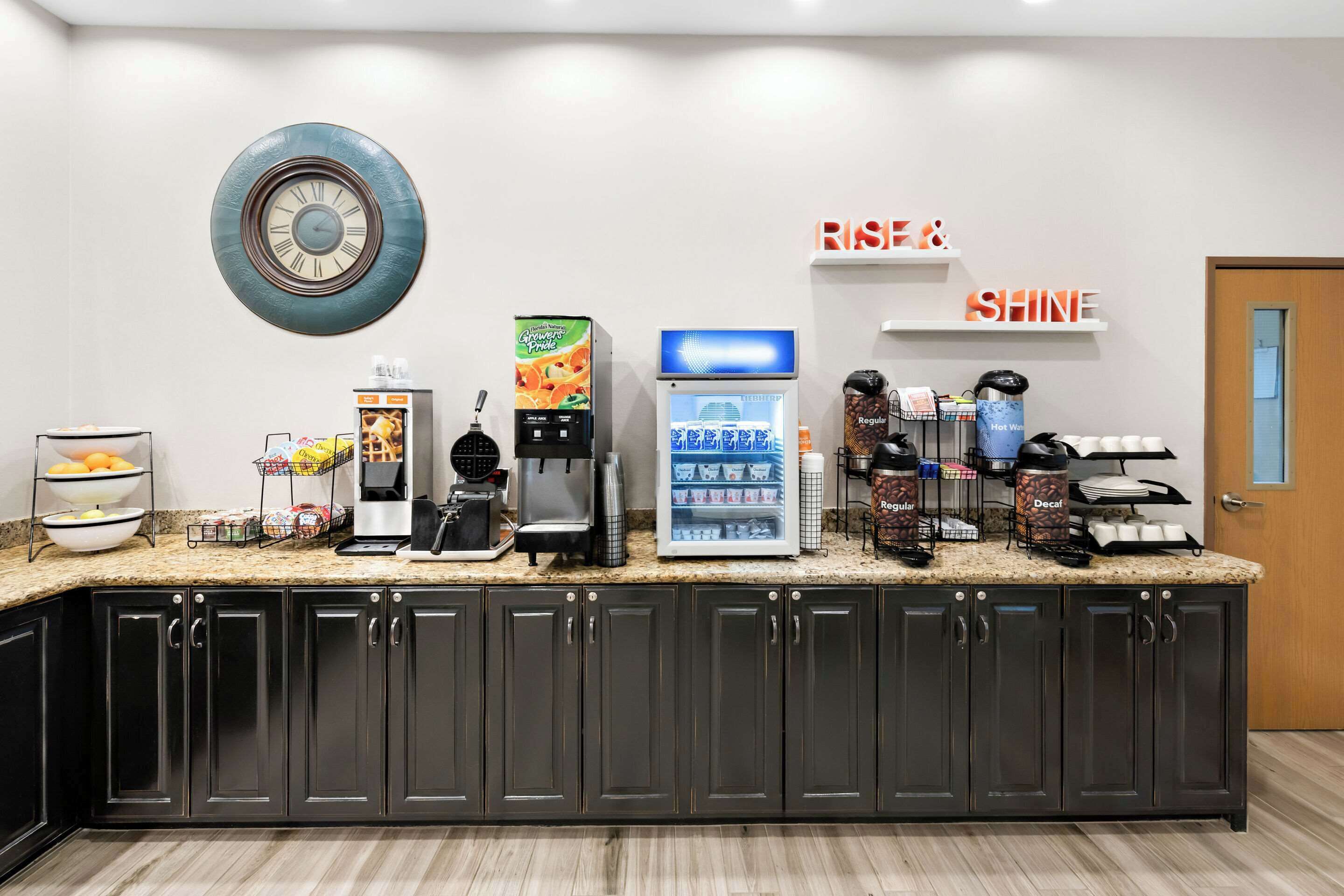 free daily self-service breakfast