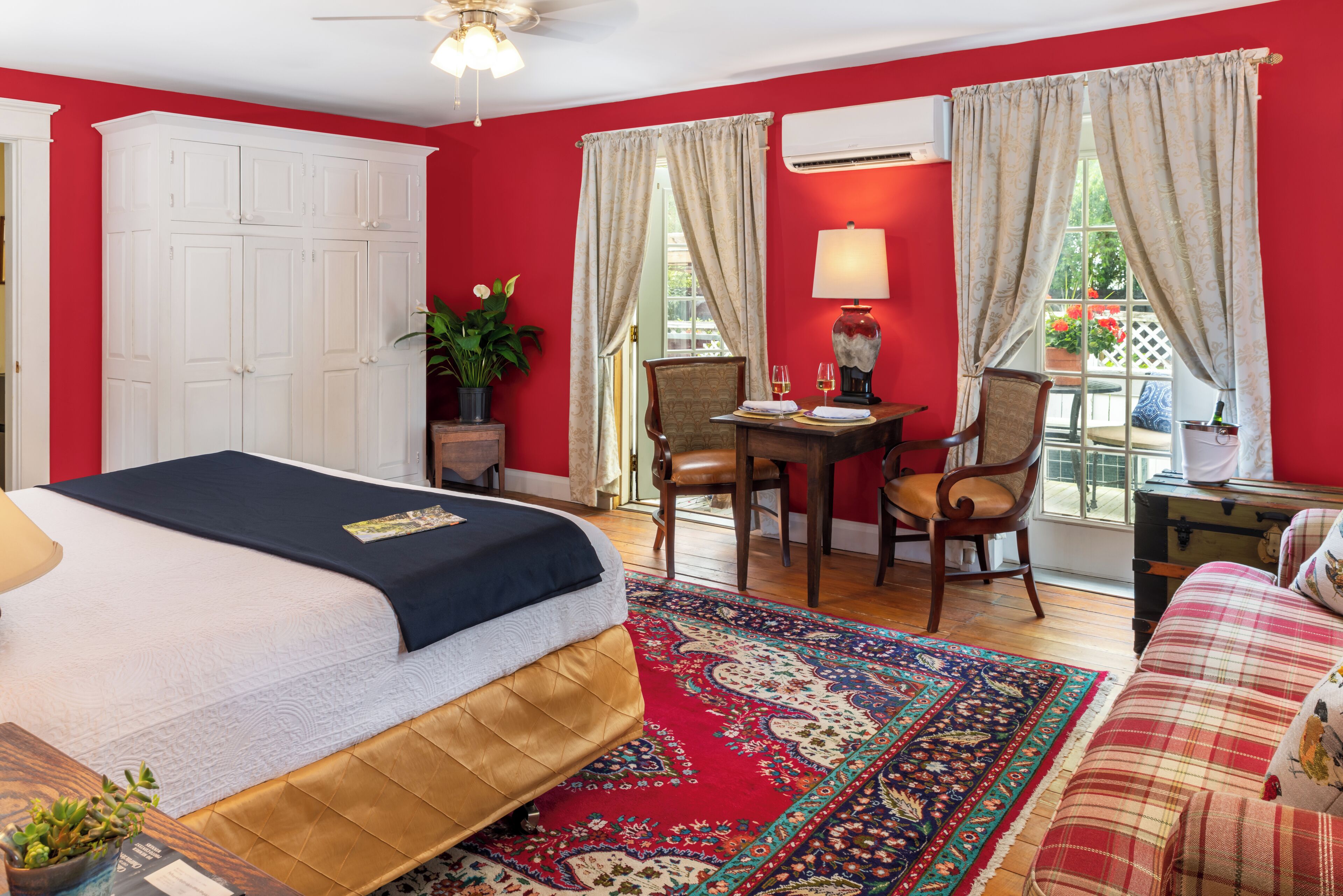 Superior Room, 1 King Bed, Patio (Chowan Room) | Premium bedding, individually decorated, individually furnished, desk