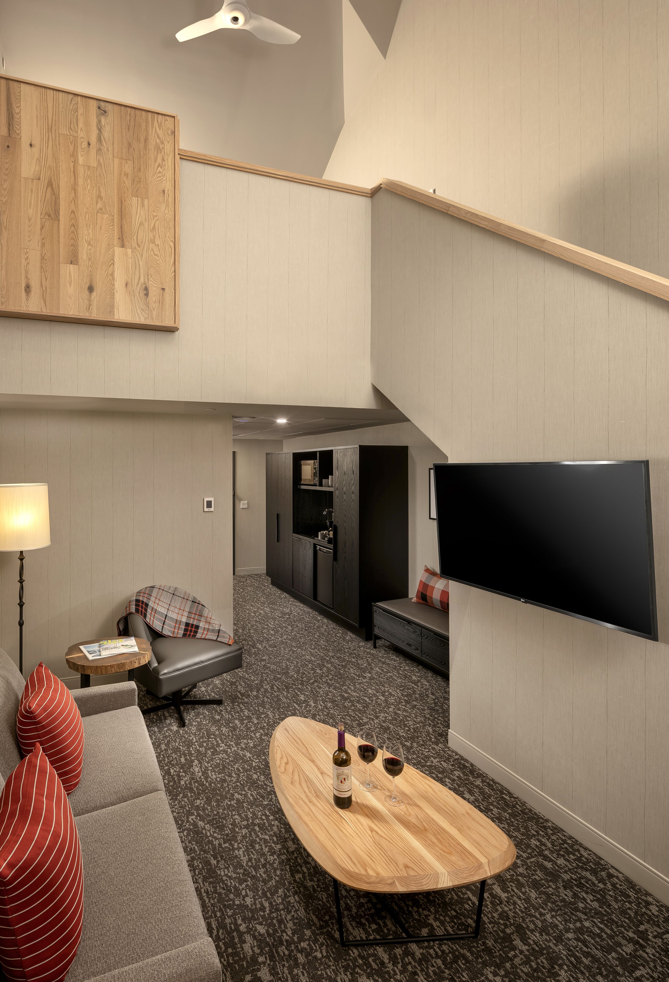 loft suite, balcony | 1 bedroom, in-room safe, desk, blackout curtains