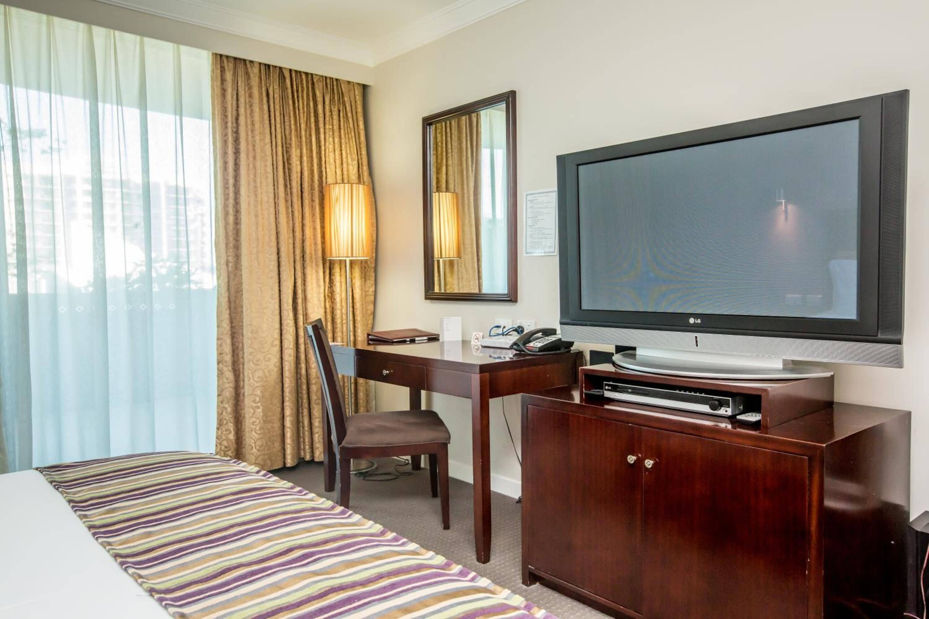 minibar, in-room safe, desk, blackout curtains