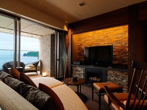 Suite, no fumadores (Okhotsk club suite, private onsen) | Caja fuerte, wifi gratis, ropa de cama