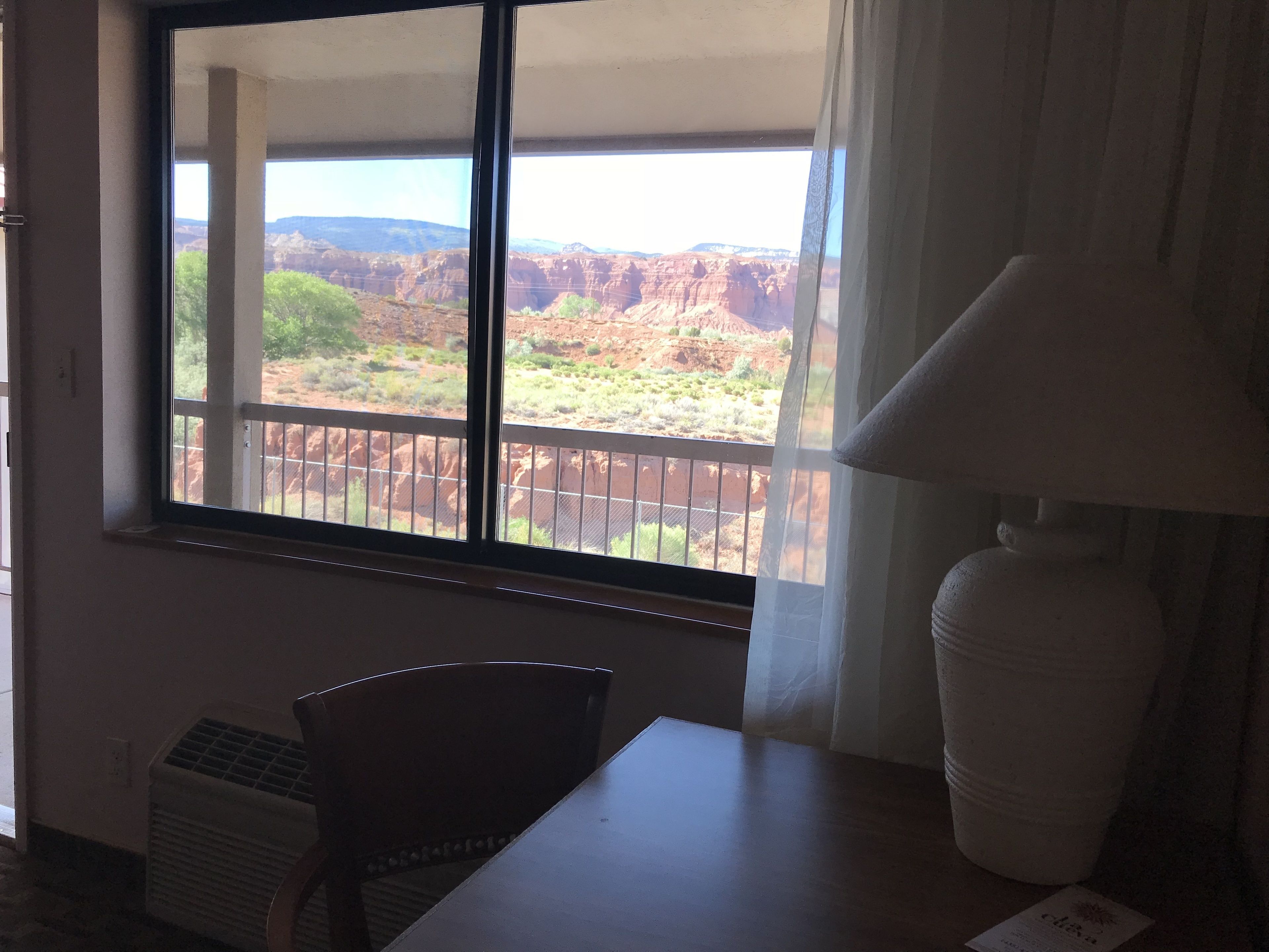 deluxe room, 2 queen beds, refrigerator & microwave, mountain view | view from room