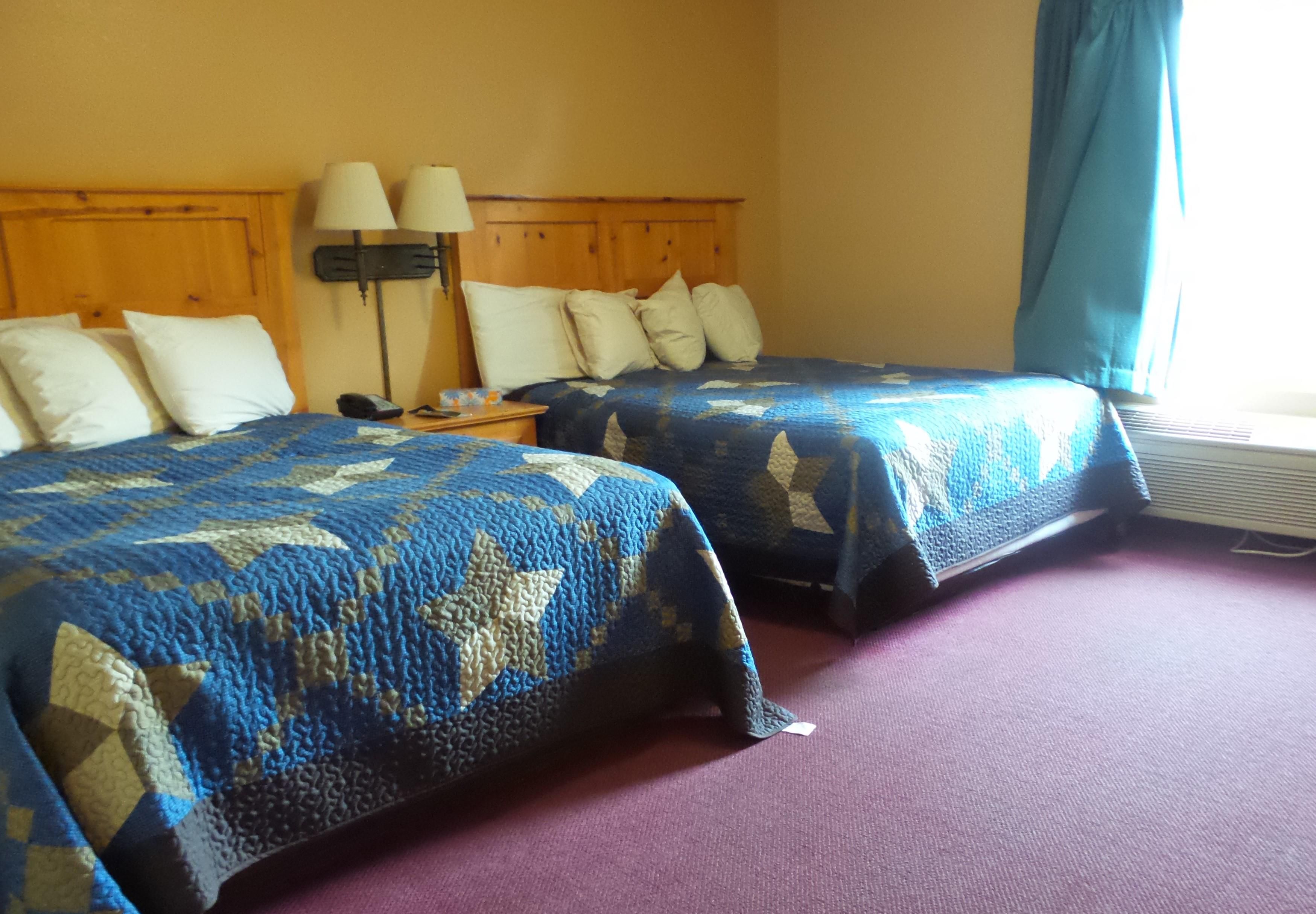 standard room, 2 queen beds, refrigerator & microwave | iron/ironing board, free wifi, bed sheets