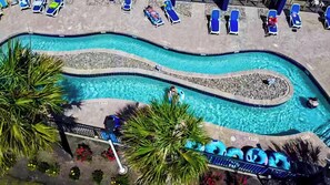 2 outdoor pools, pool loungers - Grande Shores Ocean Resorts Condominiums (Myrtle Beach)