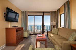 Living area - Grande Shores Ocean Resorts Condominiums (Myrtle Beach)