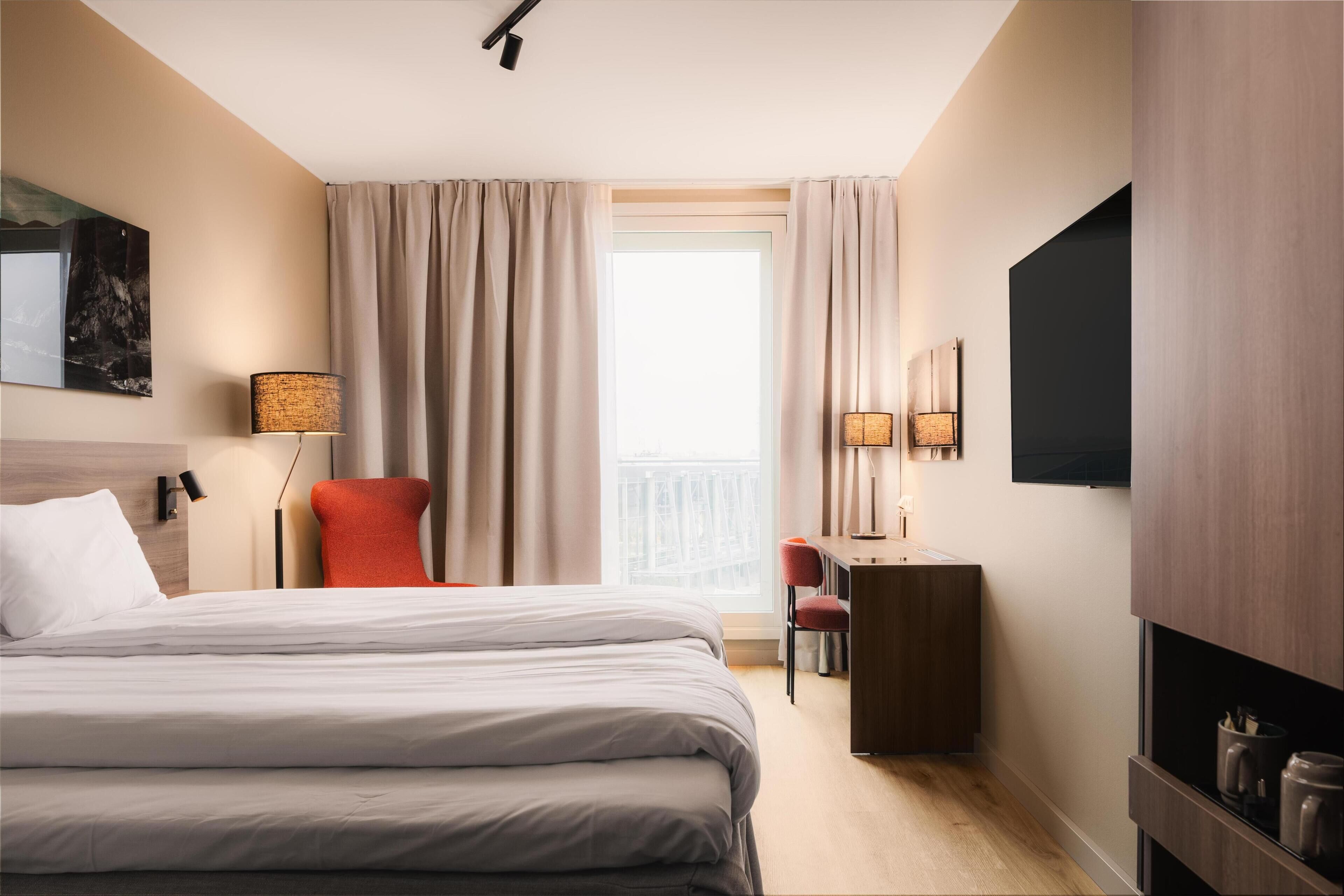 Couette en duvet d'oie, surmatelas, coffres-forts dans les chambres