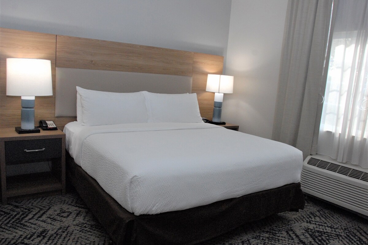 Suite, 1 King Bed with Sofa bed | Desk, laptop workspace, soundproofing, cribs (free)