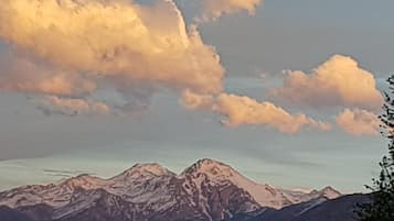 Vue depuis lâhĂ©bergement
