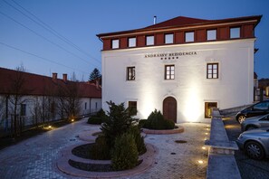 Front of property – evening/night