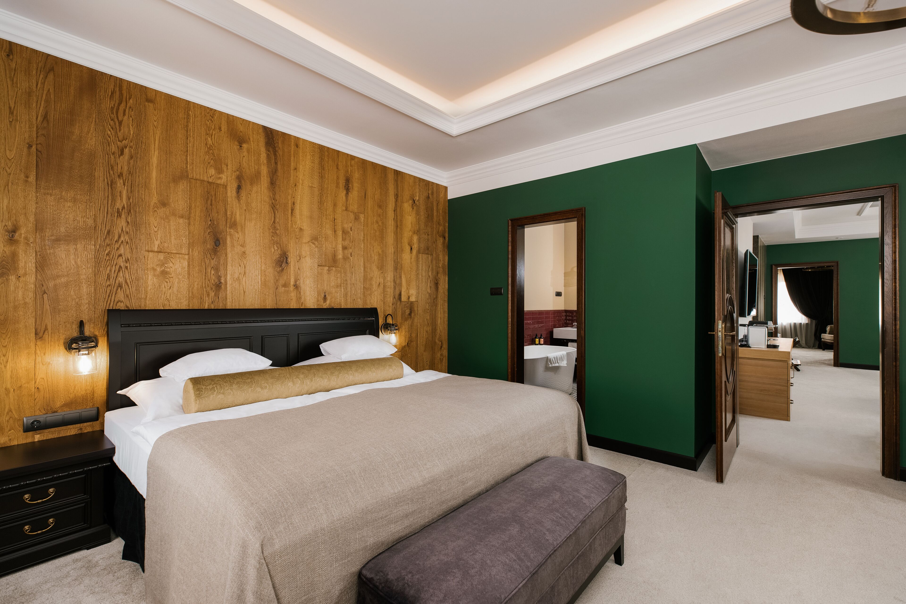presidential suite | egyptian cotton sheets, premium bedding, memory-foam beds, minibar