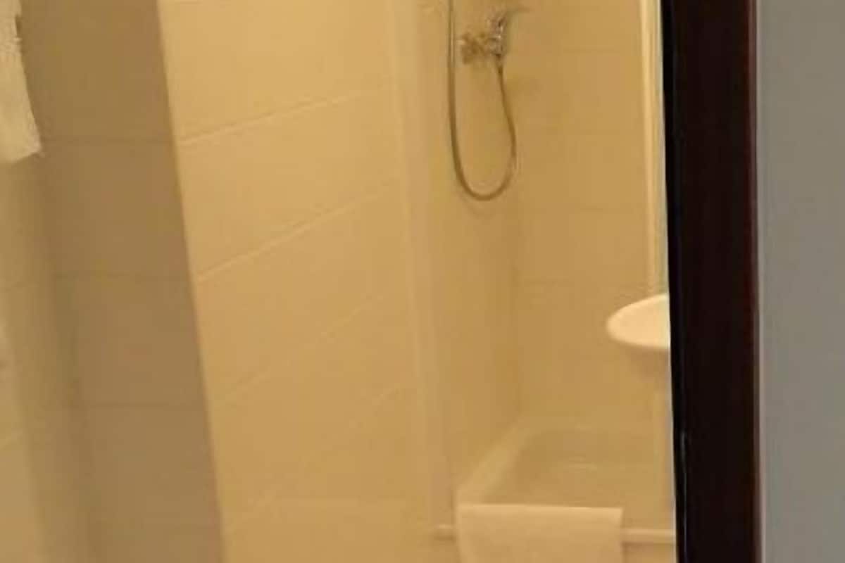 Regadera, amenidades de baño gratuitas, secadora de cabello, toallas