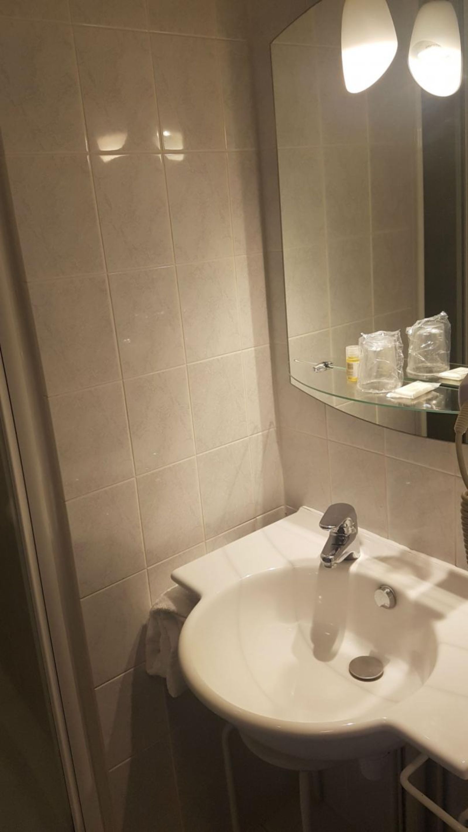 free toiletries, hair dryer, towels