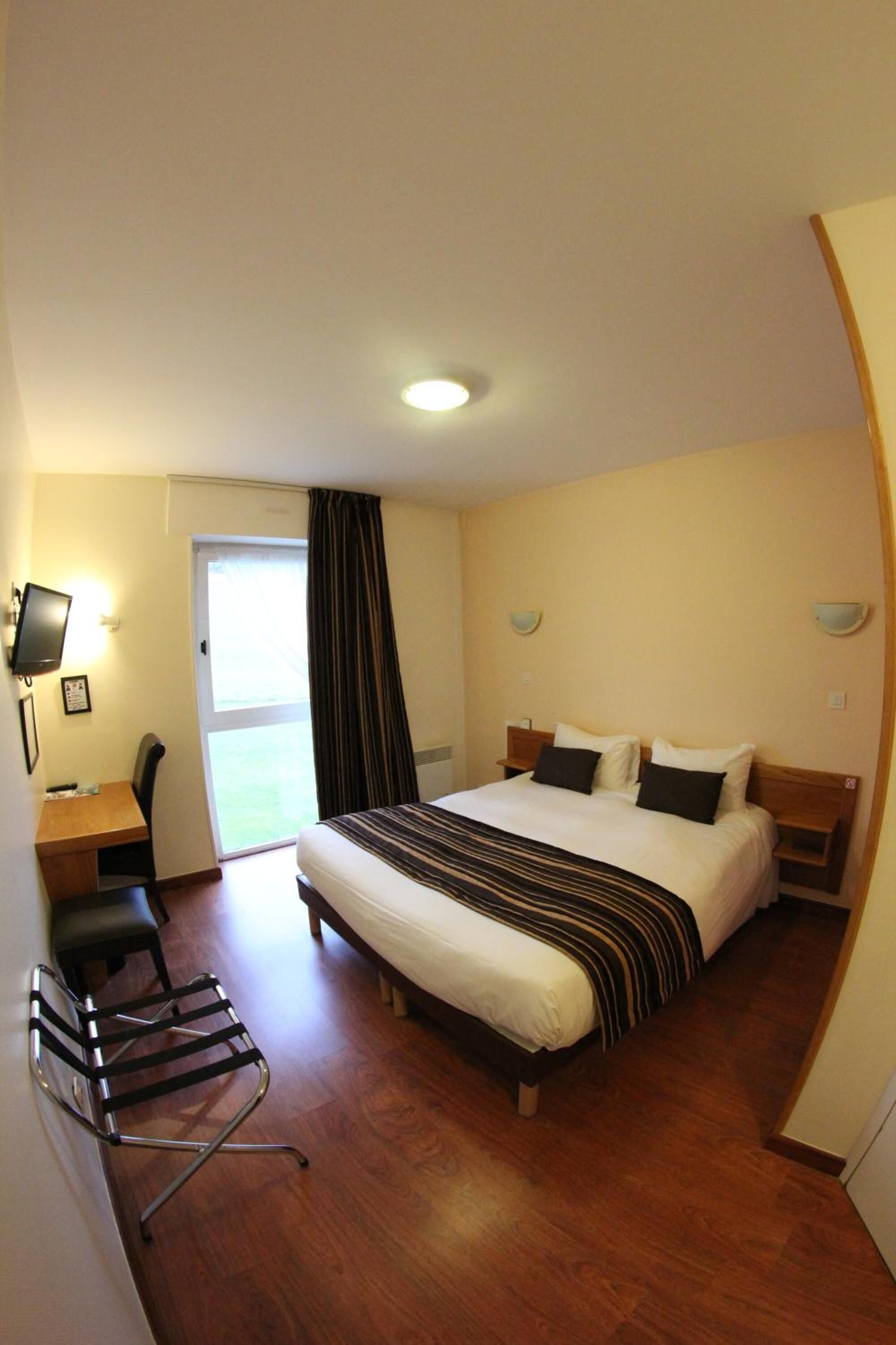 premium bedding, desk, blackout curtains, soundproofing