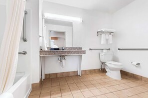 Room, 1 Queen Bed, Accessible, Non Smoking (Mobility) | Desk, blackout drapes, iron/ironing board, free cribs/infant beds - Super 8 by Wyndham Baton Rouge/I-10 (Baton Rouge)